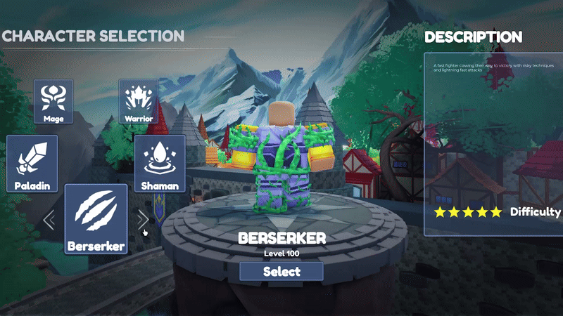 The Legendaries classes